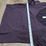 Athleta NWOT  Shanti Lace Long Sleeve‎ Crop Top Thumbholes Purple Size XL Photo 9