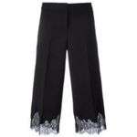 ZARA  NWT lace tiered cropped flare pants! Photo 3
