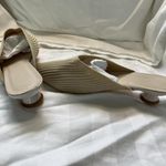 Kitten Heel Sand Summer Mule Slide Tan Size 6 Photo 4