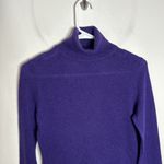 Indulge Cashmere Blackberry Turtleneck Classic Fit Sweater Size XS Photo 2