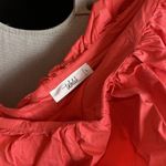 TALULAH  coral one shoulder ruffle romper Photo 3