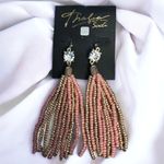 Thalia Sodi Seed Bead Tassel Dangle Earrings Photo 0