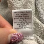 Evereve Women's XL Gray Ruffle Sleeve Crew Neck Sweatshirt Casual Photo 6