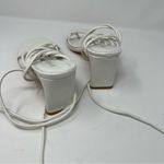 Nasty Gal ‎ Faux Leather Strappy Sandals White Sz 7 Photo 2