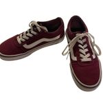 Vans  Ward Burgundy Skate Low Top Sneakers Women’s Size 6.5 Lace Up Photo 0