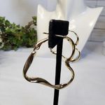 Gold Filled Twisted Heart Hoop Earrings Photo 1