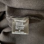 Olivaceous women's size medium black long sleeve ribbed mock neck bodysuit Photo 12