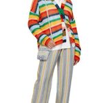 Nicholas Daley Linen Striped Trousers in Blue/Mustard, Size 34 NEW w/Tag $650 Blue Photo 11