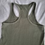 Aerie Women’s Racerback Tank Dress Olive Ribbed Knit Sleeveless size Small Photo 6