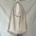 Ralph Lauren Lauren  Faux Suede Sherpa Womens Vest Size 1X Open Cozy Neutral Boho Photo 3