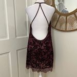 In Bloom by Jonquil XL Burgundy Burnout Velour Robe Kimono & Nightgown Set Purple Photo 2