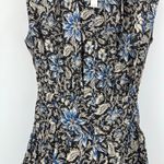 Madewell  Gathered Button Front Mini Dress Floral Dark Carob Boho Cottage XS NWT Photo 9