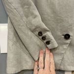 Helmut Lang  linen blend blazer beige gray taupe women's size 2‎ Photo 3