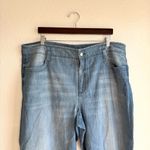 NYDJ  Womens Jeans Blue Wide Leg Frayed Hem Size 16W Photo 2