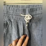 Athleta  Chambray Blue Cabo Linen Wide Leg Pants Womens Size 4 Photo 7