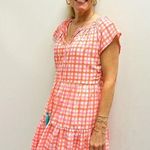 THML Pink/Orange/White Patterned Dress Sz M Photo 0
