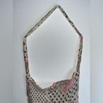 Free People Lightweight Hippie Floral Beachy Linen Semi Sheer Shopper Tote Bag Photo 6