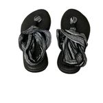 Sanuk Women’s Yoga Sling 2 Sandals Size 6 – Black/White SWS10001 Sling back Photo 5