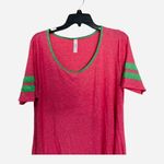 LuLaRoe Watermelon Green Perfect Tee Size Medium Oversized Scoop Neck Photo 1