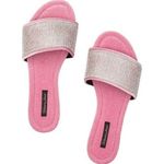 Victoria's Secret  Embellished Velvet Slides Photo 0