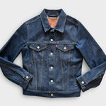 Levi's Levi’s Denim Classic Trucker Jean Jacket Dark Wash Women's siz XS Photo 0