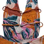 Stone Fox Swim Stone Cold Fox Swimsuit Lucia Scrunch One Piece Swimsuit Halter in Fiesta New NWOT Photo 5
