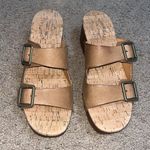 Kork-Ease Saffron Slide Leather Sandal Cork Woodgrain Brown Terra 8 Photo 1