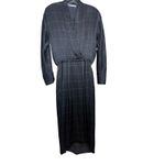 Vince Silk Grid Plaid Wrap Dress Sz. XS Photo 2