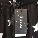 Terez 💕💕 Silver Stars Foil French Terry Joggers Photo 15