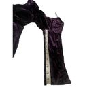 Slny  Eggplant Raised Velour Low Back Dress Sz 14 NWT Photo 6