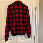 J.Crew Authentic Fleece Buffalo Plaid Snap Neck Pullover Sweatshirt Women's M Photo 1
