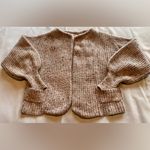 Elegant Beige Chunky Knit Women's Cardigan Tan Size undefined Photo 6