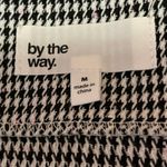 Revolve x By the Way Black White Houndstooth Square Neck Strap Crop Tank Top M Photo 3