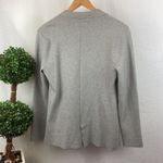 Banana Republic Gray Woven Knit Long Sleeve Button Up Blazer Jacket M Photo 1