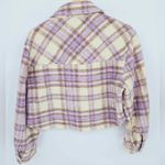 ZARA Plaid Cropped Shirt Jacket Size Small Photo 4