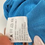 Morning Mist  Women's Long Sleeve Crop Top‎ Blouse Blue Size 12 Wrap Around Photo 12