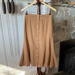 Vintage Wool High Waisted Tan Button Photo 1