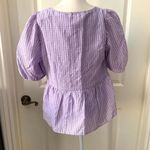 Anthropologie NWT Find Me Now Liljana Babydoll Blouse Lilac L Photo 6