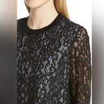 Vineyard Vines Cotton Solstice Stripe Black Lace Blouse Women’s Size S Small Photo 3