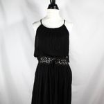 No Boundaries NWT Black Maxi Dress with Crochet Detailing - Summer Goth Style - Size XL Photo 4