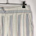 Soma Cool Nights White Blue Stripe Pajama Shorts M Photo 2