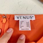 Venus 🦋  Orange Bell Sleeve Lace Up Mini Dress Small Fall Halloween Photo 3