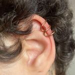 2/$25 Handcrafted Copper Wire Ear Cuff Photo 0