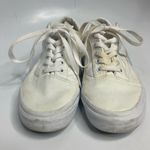 Vans all white old skool sneakers size 7.5 Photo 2