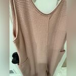 Women’s Knit Sleeveless Jumpsuit Pink Size M Photo 4