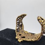 VINTAGE Handmade Golden Zebra Cuff Bracelet Mid Photo 2