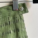 Vintage Umberto Ginocchietti Green Linen Mesh Circle Skirt EU 40 26" US 4 Photo 3
