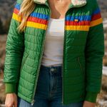 Aviator Nation 4 STRIPE JACKET - GARDEN GREEN unisex NWT Photo 7