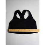 Lululemon  Sports Bra Criss Cross Back Black Athletic‎ Workout Top size 6 Photo 2