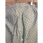 Talbots  Light Blue Print Perfect crop curvy pants size 12 Photo 3